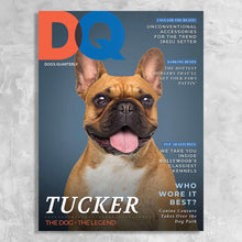 Load image into Gallery viewer, DQ - Personalised Dog Magazine Cover Canvas Print
