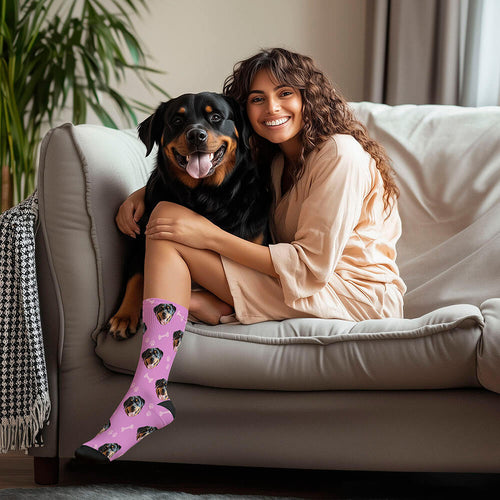 Custom Dog All-Over Print Socks