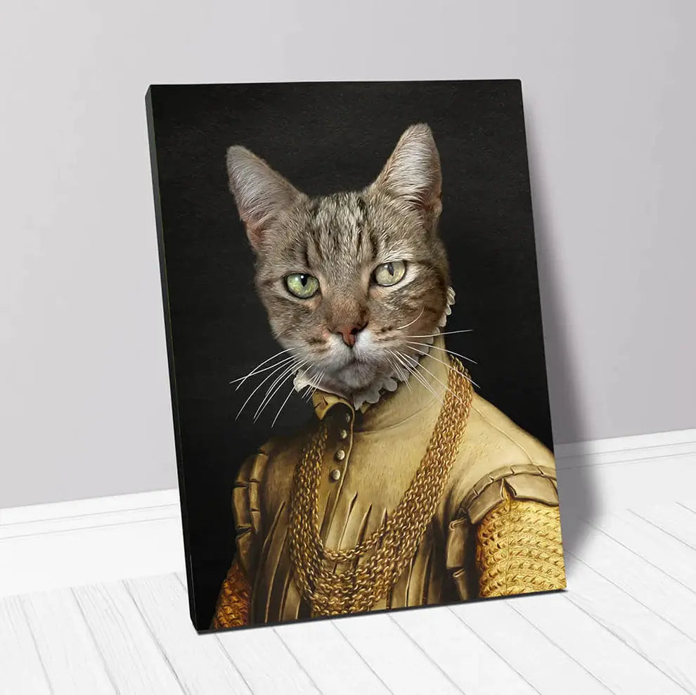 EARL E. BYRD - Renaissance Inspired Custom Pet Portrait Canvas
