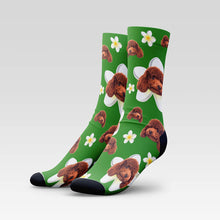 Load image into Gallery viewer, Frangipani Custom Pet Socks - Personalized With Your Pet&#39;s Face