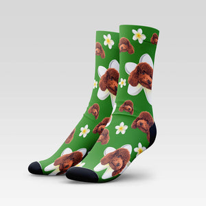 Frangipani Custom Pet Socks - Personalized With Your Pet's Face