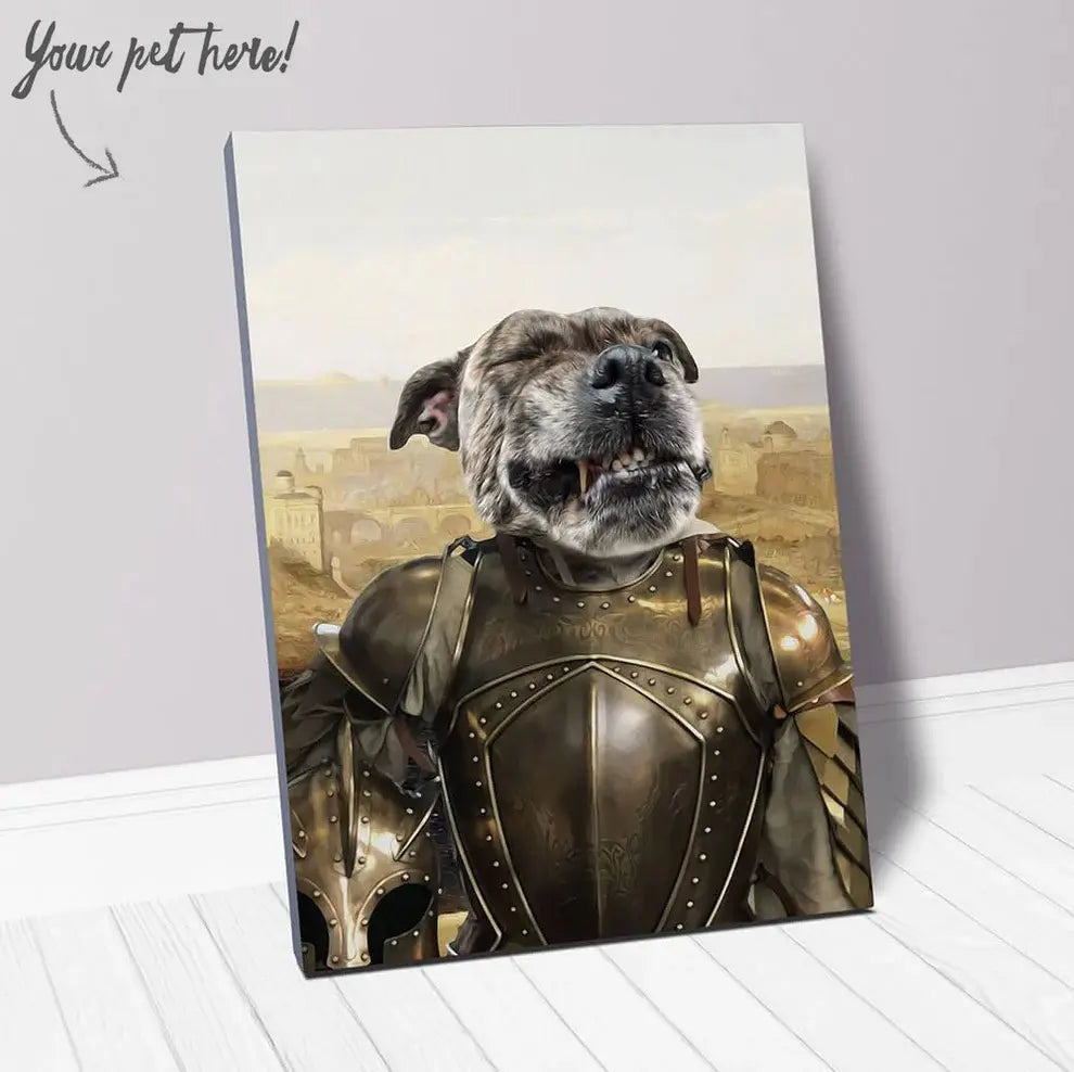General Mayhem - Renaissance Inspired Custom Pet Portrait Canvas