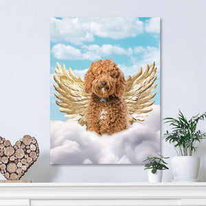 Golden Angel 2 - Heavenly Angels Inspired Custom Pet Portrait Canvas