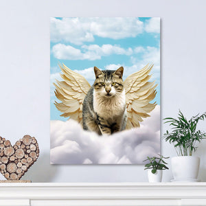 Golden Angel - Heavenly Angels Inspired Custom Pet Portrait Canvas