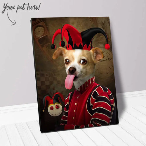 Jest Kidding - Jester, Clowns & Renaissance Inspired Custom Pet Portrait Canvas