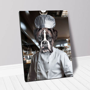 MAKING A MEAL OF IT - Chef & Cook Inspired Custom Pet Portrait Canvas