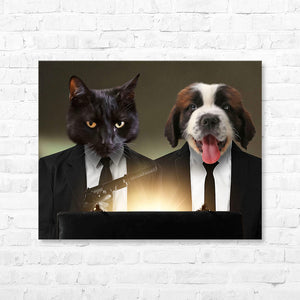 PALPABLE FRICTION - PULP FICTION INSPIRED CUSTOM PET PORTRAIT CANVAS