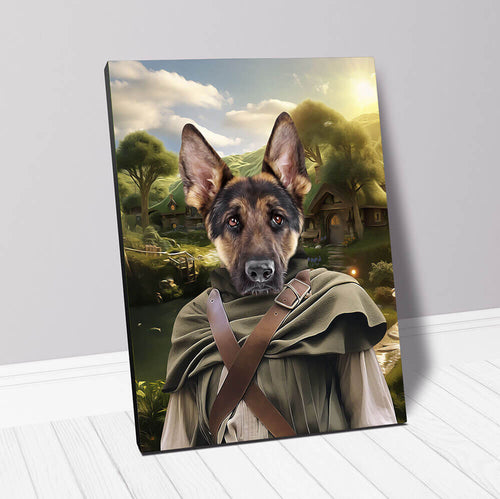 PAWS & PIPEWEED - Lord of the Rings Inspired Custom Pet Portrait Canvas