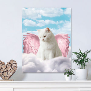 Pink Angel - Heavenly Angels Inspired Custom Pet Portrait Canvas