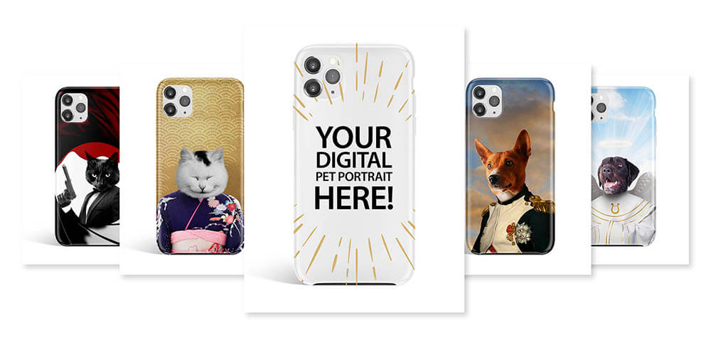 YOUR DIGITAL PORTRAIT ON YOUR PHONE CASE - ALL MODELS!