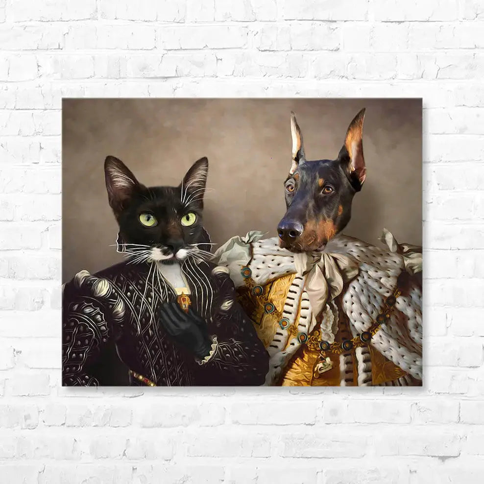 SUITED AND BOOTED - CUSTOM PET PORTRAIT CANVAS