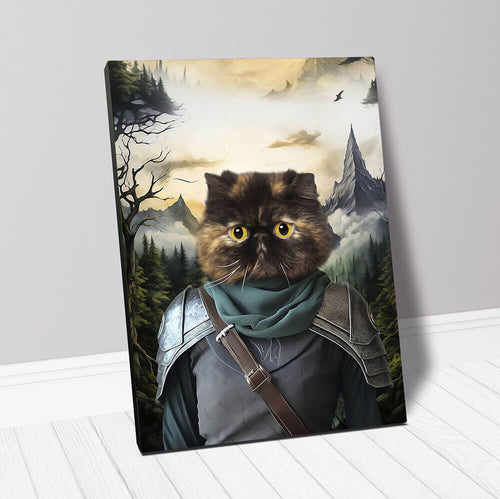 TAKING THE SCENIC ROUTE - Lord of the Rings Inspired Custom Pet Portrait Canvas