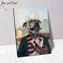 Load image into Gallery viewer, The Squashbuckler - Swashbuckler &amp; Pirate Inspired Custom Pet Portrait Canvas