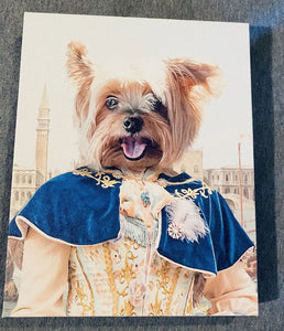 The Furnetian - Royalty & Renaissance Inspired Custom Pet Portrait Canvas