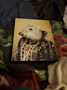 Countess Crows - Renaissance Inspired Custom Pet Portrait Canvas