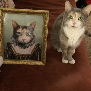 Double Duchess - Royalty & Renaissance Inspired Custom Pet Portrait Canvas