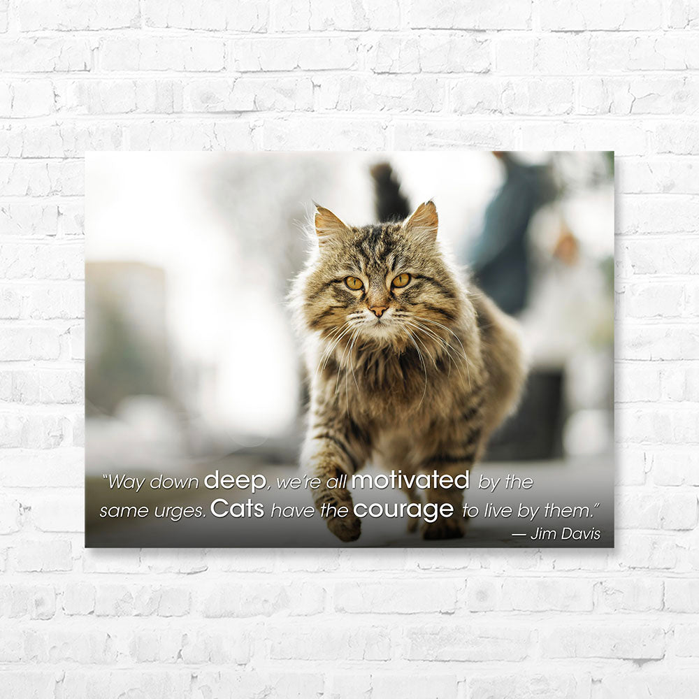 Cat Quote Canvas Wrap - “Way down deep, we’re all...