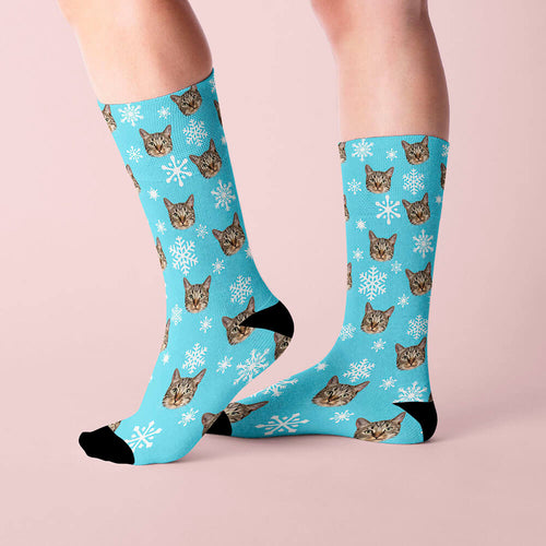 Snowflake - Custom Christmas All-Over Print Socks