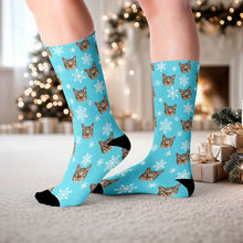 Load image into Gallery viewer, Snowflake - Christmas Custom Pet Socks