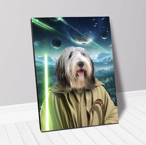 YO, DOG! IN SPACE - Yoda & Star Wars Inspired Custom Pet Portrait Canvas