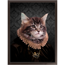 Load image into Gallery viewer, Black Radder - Renaissance Inspired Custom Pet Portrait Framed Satin Paper Print