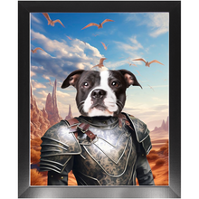 Load image into Gallery viewer, DESSERT CROSSING 3 - Game of Thrones &amp; House Of Dragons Inspired Custom Pet Portrait Framed Satin Paper Print