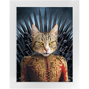 THE BONEROOM 6 - Game of Thrones & House Of Dragons Inspired Custom Pet Portrait Framed Satin Paper Print