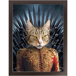 THE BONEROOM 6 - Game of Thrones & House Of Dragons Inspired Custom Pet Portrait Framed Satin Paper Print