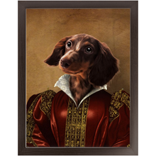 Load image into Gallery viewer, Queen Tisenshal - Royalty &amp; Renaissance Inspired Custom Pet Portrait Framed Satin Paper Print