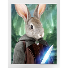 Load image into Gallery viewer, Shire Ground - Lord of The Rings Inspired Custom Pet Portrait Framed Satin Paper Print