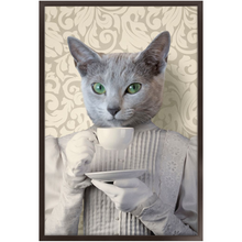 Load image into Gallery viewer, Lady Lick - Renaissance Inspired Custom Pet Portrait Framed Satin Paper Print