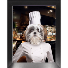 Load image into Gallery viewer, CHEF&#39;S KISS - Chef &amp; Cook Inspired Custom Pet Portrait Framed Satin Paper Print