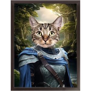 AN ENCHANTED FURREST - Lord of the Rings Inspired Custom Pet Portrait Framed Satin Paper Print