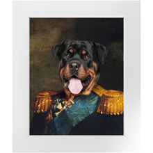 Load image into Gallery viewer, LORD E. LORDY - Renaissance Inspired Custom Pet Portrait Framed Satin Paper Print
