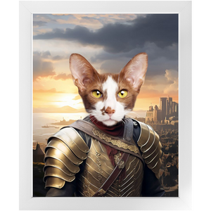 BESTEROS 1 - Game of Thrones & House Of Dragons Inspired Custom Pet Portrait Framed Satin Paper Print