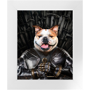 Sir Lixalot - Game Of Thrones Inspired Custom Pet Portrait Framed Satin Paper Print