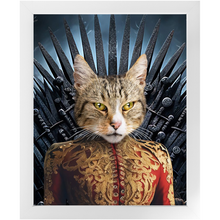 Load image into Gallery viewer, THE BONEROOM 6 - Game of Thrones &amp; House Of Dragons Inspired Custom Pet Portrait Framed Satin Paper Print