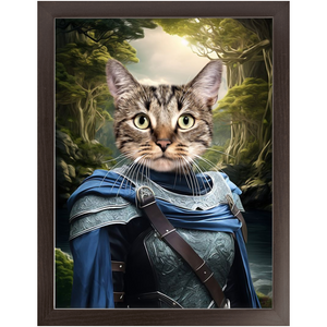 AN ENCHANTED FURREST - Lord of the Rings Inspired Custom Pet Portrait Framed Satin Paper Print