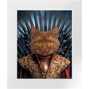 THE BONEROOM 4 - Game of Thrones & House Of Dragons Inspired Custom Pet Portrait Framed Satin Paper Print