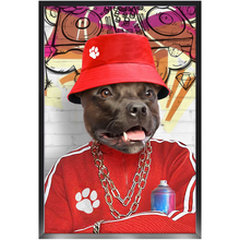 Load image into Gallery viewer, Furresh - Hip Hop &amp; Rappers Inspired Custom Pet Portrait Framed Satin Paper Print