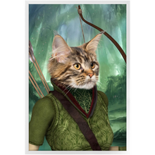 Load image into Gallery viewer, Straight Shooter - Lord of the Rings Inspired Custom Pet Portrait Framed Satin Paper Print