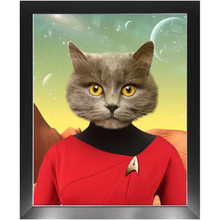 Load image into Gallery viewer, Oh Hooray - Star Trek Inspired Custom Pet Portrait Framed Satin Paper Print