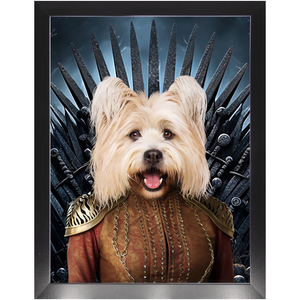 THE BONEROOM 5 - Game of Thrones & House Of Dragons Inspired Custom Pet Portrait Framed Satin Paper Print