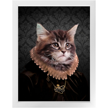 Load image into Gallery viewer, Black Radder - Renaissance Inspired Custom Pet Portrait Framed Satin Paper Print