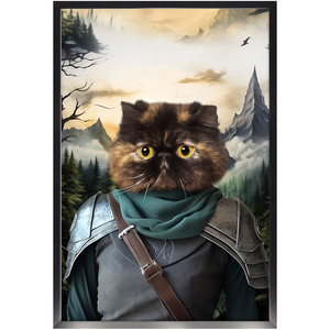 TAKING THE SCENIC ROUTE - Lord of the Rings Inspired Custom Pet Portrait Framed Satin Paper Print