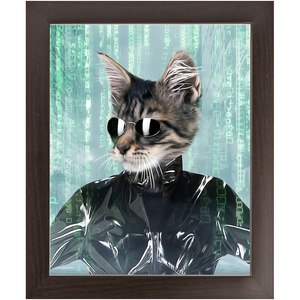 Holey Trinity - The Matrix Inspired Custom Pet Portrait Framed Satin Paper Print