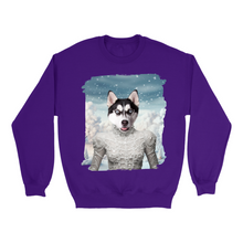 Load image into Gallery viewer, Apparel-DTG-Sweatshirt-Gildan-18000-L-Purple-Unisex-CF-20250126235054692