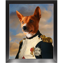 Load image into Gallery viewer, Napoleon Complex - Napoleon &amp; Renaissance Inspired Custom Pet Portrait Framed Satin Paper Print