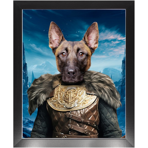 NIGHT'S BLOTCH 3 - Game of Thrones & House Of Dragons Inspired Custom Pet Portrait Framed Satin Paper Print