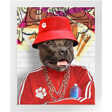 Load image into Gallery viewer, Furresh - Hip Hop &amp; Rappers Inspired Custom Pet Portrait Framed Satin Paper Print
